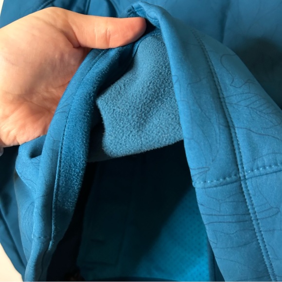 The North Face TNF Softshell Women's Windwall Jacket Blue Floral - Picture 8 of 9